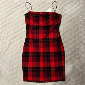 New with Tags Red Buffalo Check Dress